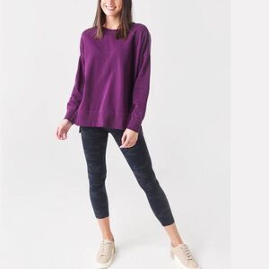 Z SUPPLY Purple Women's Layer Up Sweatshirt size xs